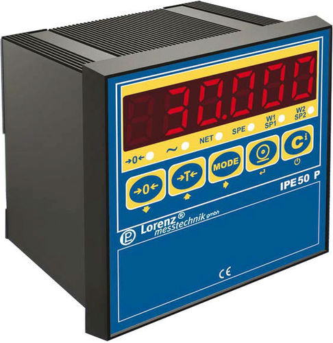 Indicador digital de peso - IPE50 Panel - Lorenz Messtechnik - com display LED / embutido / Profibus