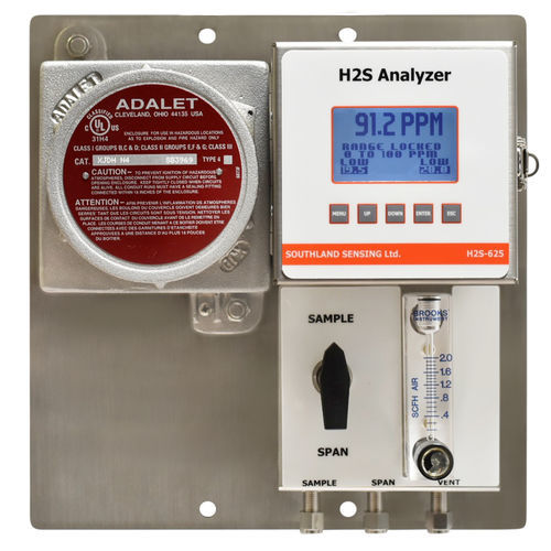 Analisador de sulfeto de hidrogénio - H2S-625 - Southland Sensing Ltd. - de monitoramento / de processo / para aterro
