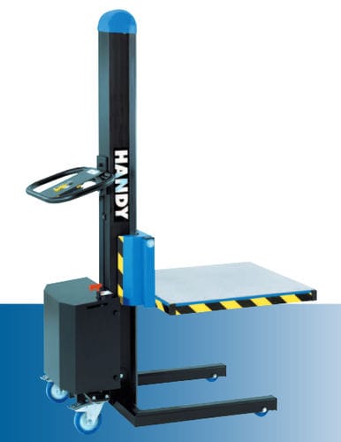 Empilhadeira patolada eletro-hidráulica - Handy series - Gruse Maschinenbau - com operador a pé / com pedal / com plataforma