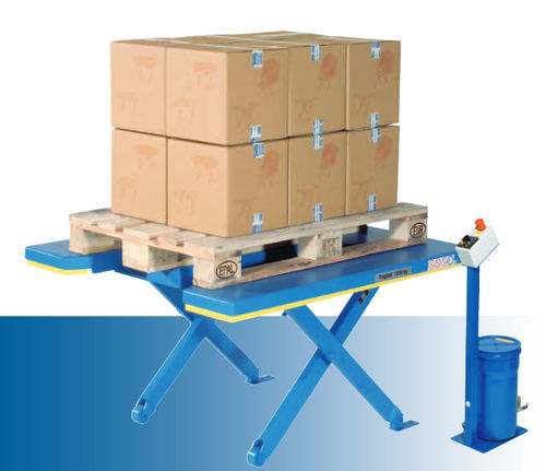 Mesa elevatória com tampo em E - Ergo-E series - Gruse Maschinenbau - tipo tesoura / hidráulica / elétrica