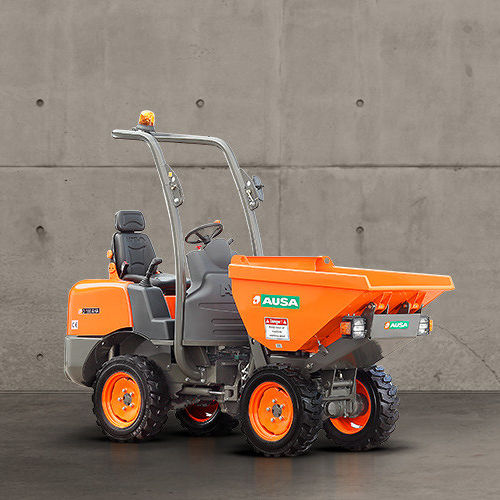 Dumper compacto - D100AHA Compact - AUSA - de rodas / a diesel / com sistema de descarga frontal