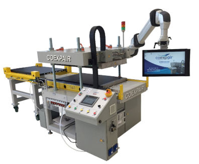Prensa pneumática - Coexpair s.a. - elétrica / de conformação RTM / de compressão