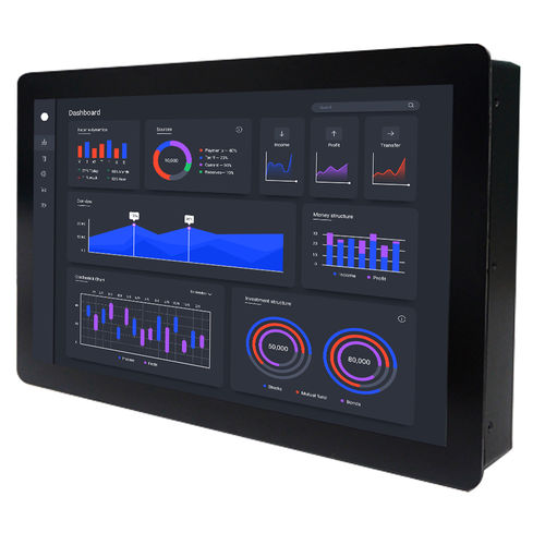 Painel PC LCD - IPPS-1566-WHL0-ZP00 - Litemax Electronics Inc. - com tela sensível ao toque capacitiva PCAP / 15,6" / 1920 x 1080