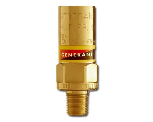 Válvula de alívio de pressão para cilindro - LCV series - Generant - criogênica