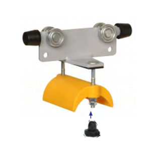 Carrinho porta-cabos em plástico - WK-P1-160x96xD63T - UNILIFT - em aço galvanizado / plano