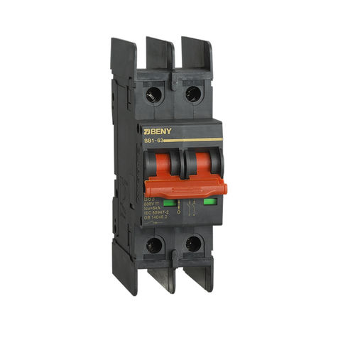 Disjuntor CC - BB1-63 - Zhejiang Benyi Electrical Co.,ltd. - 2 polos / de rearme manual / para aplicações fotovoltaicas
