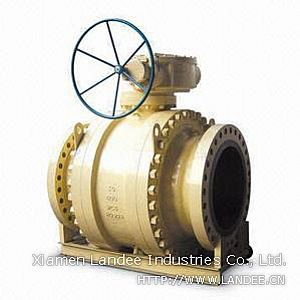 Válvula de esfera flutuante - LD 004L2-BVCS1 - Pipe Valve Flange Factory Landee - com volante / de controle / para produtos químicos