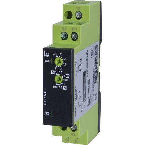 Relé temporizador eletrônico - E1Z1R10 24-240V AC/DC - TELE Haase Steuergeraete GmbH - de retardo / para trilho DIN / para OEM
