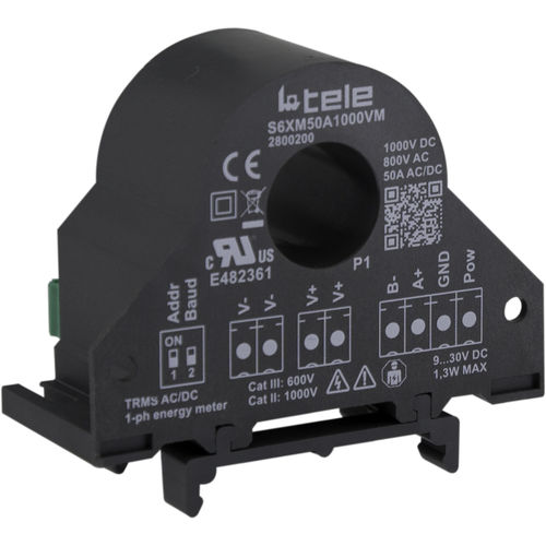 Medidor de energia elétrica monofásico - S6XM50A1000VM - TELE Haase Steuergeraete GmbH - para trilho DIN / de parede / RS-485