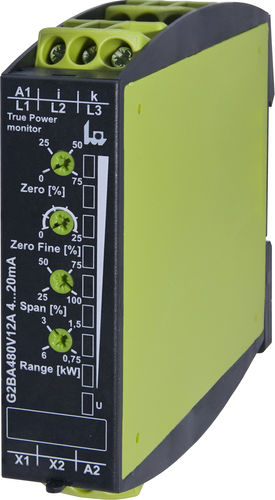 Transdutor de potência para trilho DIN - G2BA480V12A 4...20mA - TELE Haase Steuergeraete GmbH - trifásico