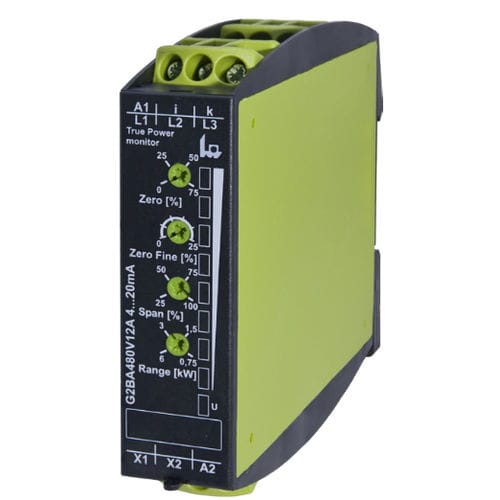 Transdutor de potência para trilho DIN - G2BA480V12A 0...10V - TELE Haase Steuergeraete GmbH - trifásico