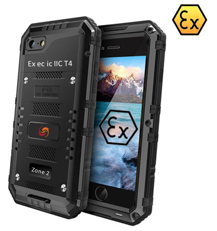 Smartphone industrial ATEX - ATEX iPhone SE - Atexxo B.V. - Wi-Fi / à prova de explosão / de segurança intrínseca