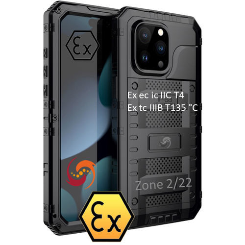 Smartphone industrial ATEX - MOB-EX-IPH-15 series - Atexxo B.V. - Wi-Fi / com Bluetooth / 4G