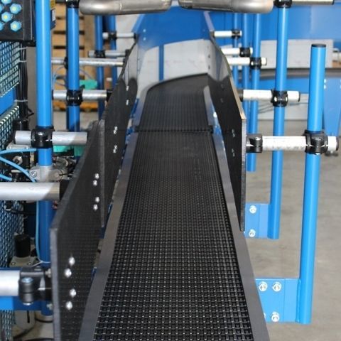 Transportador de esteira modular - CTM L - ERIMAC - horizontal / curvo / reto