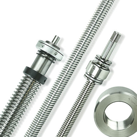 Parafuso de avanço sob medida - CUSTOMIZED THREADED SCREW WITH SHANK MACHINING - Bimeccanica s.r.l. - em aço inoxidável / em alumínio / com porca