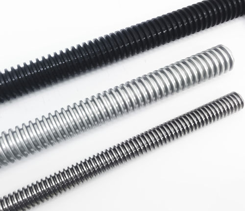 Fuso de esferas em aço inoxidável - TRAPEZOIDAL THREADED BARS - Bimeccanica s.r.l. - rolado