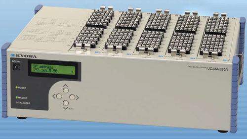 Registrador de dados de tensão - UCAM-550A - Kyowa Electronic Instruments Co. - com rede LAN/WLAN / com display LCD / para termopar