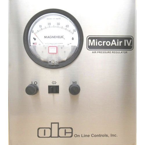Regulador de pressão ultra-baixa pressão - MicroAir IV - On Line Controls, Inc. - para ar / de mola / de simples estágio