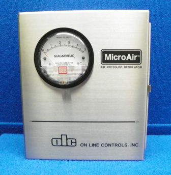 Regulador de pressão para ar - MicroAir I - On Line Controls, Inc. - de mola / de simples estágio / de precisão