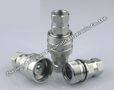 Engate rápido - LSQ-CVV series - Zhejiang Songqiao Pneumatic and Hydraulic Co.,Ltd - hidráulica / com rosca / em aço
