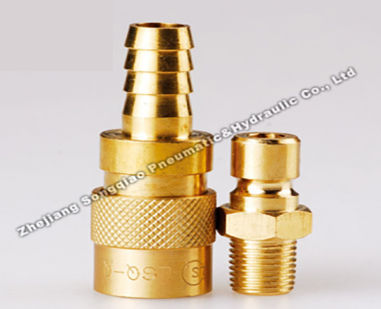 Engate rápido - LSQ-Q2 series - Zhejiang Songqiao Pneumatic and Hydraulic Co.,Ltd - pneumática / em latão / modular
