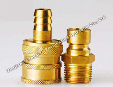 Engate rápido - LSQ-Q3 series - Zhejiang Songqiao Pneumatic and Hydraulic Co.,Ltd - pneumática / em latão / modular