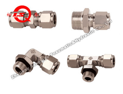 Conexão pneumática - JKG  - Zhejiang Songqiao Pneumatic and Hydraulic Co.,Ltd - com rosca / em T / cotovelo