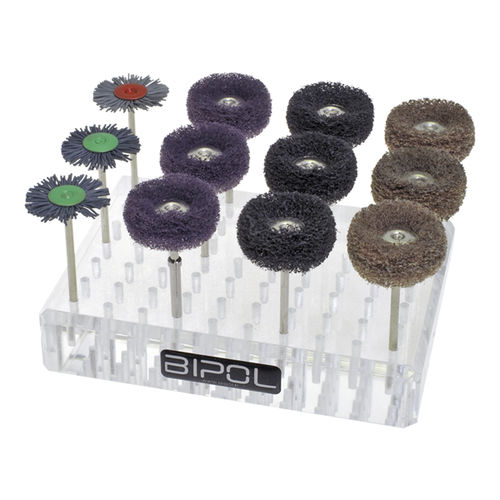 Kit de escovas abrasivo - 418 000 100 - Bipol - de rebarbagem