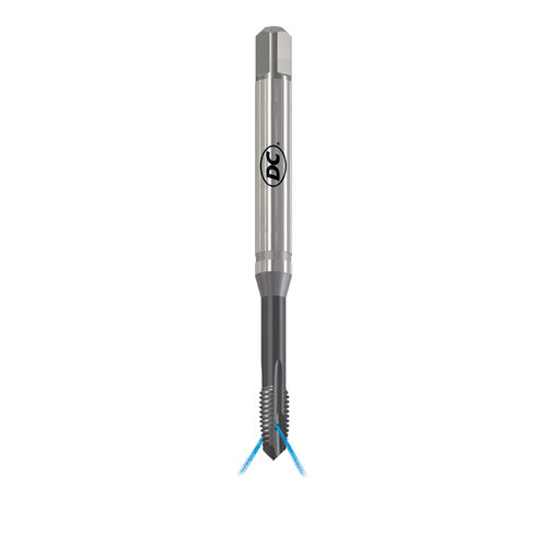 Macho de rosquear para máquina para furos passantes - RTS323VS-4 - DC SWISS SA - monobloco / HSSE-PM / para aço