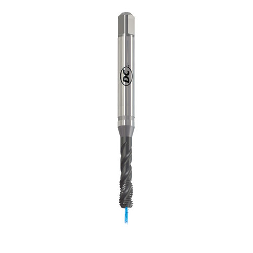 Macho de rosquear para máquina para furos cegos - RTS365VS-5 - DC SWISS SA - monobloco / com canais helicoidais / HSSE-PM