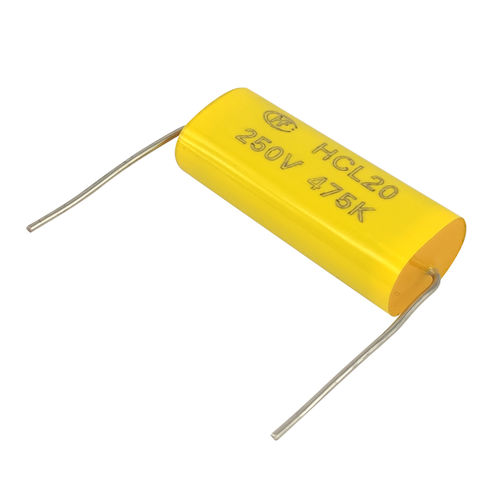 Capacitor de filme de polipropileno metalizado - HCL series - Xiamen Hongfa Electroacoustic Co.,Ltd. - de filme de poliéster / axial / autorreparável
