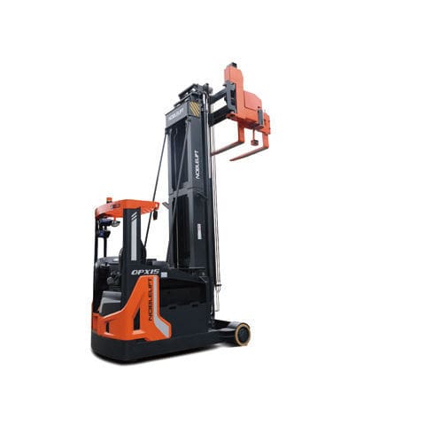 Empilhadeira retrátil elétrica - OPX15 - Noblelift Intelligent Equipment Co., Ltd. - para operador sentado a bordo / AGV / para corredores estreitos