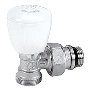 Válvula termostática de controle de temperatura - R431TG series - Giacomini - em latão cromado / para radiador / com volante manual