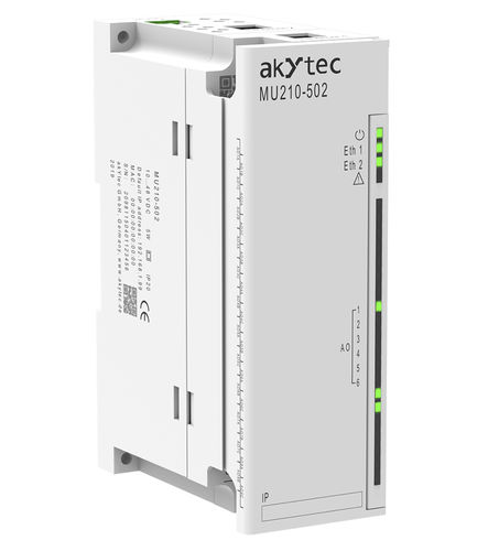 Módulo de saída analógico - MU210-502 - akYtec GmbH - Modbus TCP / Ethernet / de segurança