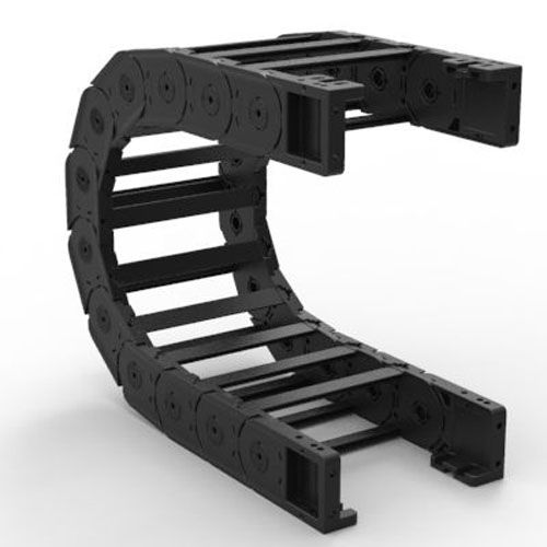 Esteira porta-cabos com fechamento/abertura - H80SC - Brevetti Stendalto - em nylon / com separadores / autoportante