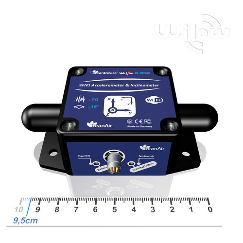 Acelerômetro de 3 eixos - Beandevice® Wilow® X-INC  - BeanAir GmbH - MEMS / robusto / Wi-Fi