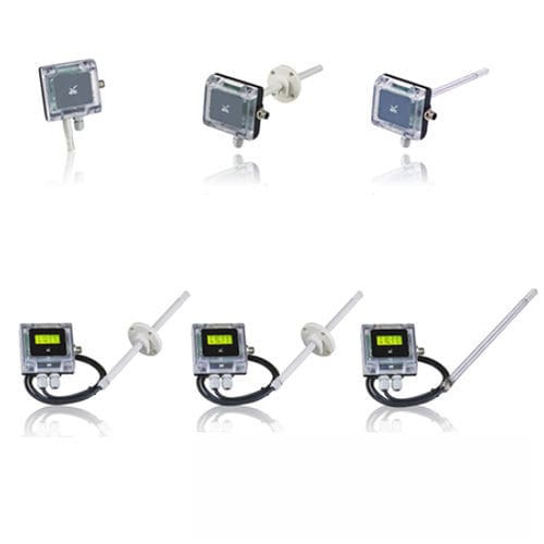 Sensor de umidade e temperatura relativa - TH 80X - MESEL S.L - de parede / montado sobre tubo / 4–20 mA