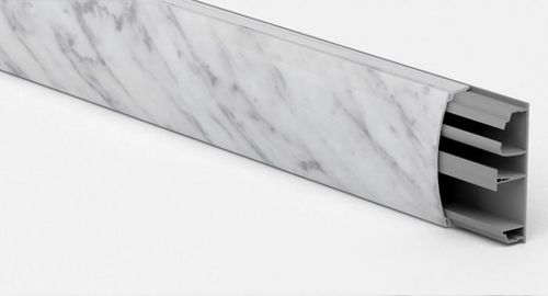 Canaleta para cabos - 75 x 25 mm , 2 m | NEW FINISHES Series - CANALPLAST - em PVC / moldura e rodapé