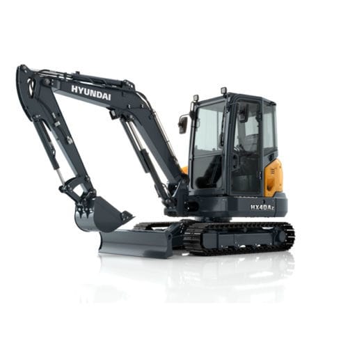 Miniescavadeira - HX40A - HYUNDAI HEAYY INDUSTRIES - de esteiras / a diesel / compacta