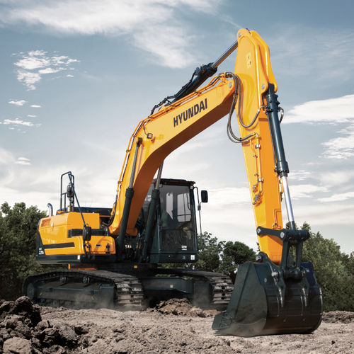 Escavadeira de médio porte - HX220L - HYUNDAI HEAYY INDUSTRIES - de esteiras / Tier 4 Final / para construção civil