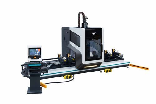 Centro de corte e usinagem CNC - AIM 3410 - YILMAZ MACHINE - para perfis de alumínio / para perfis em PVC
