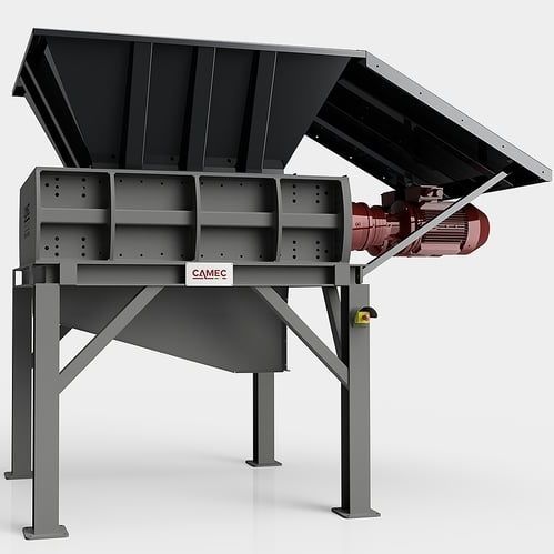 Triturador primário - TR2A400 series - CAMEC srl - de dois veios / para papelão / de papel