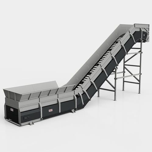 Transportador de corrente - NTM series - CAMEC srl - inclinado / modular / de altura regulável