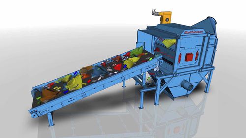 Separador de filme plástico - Matthiessen Lagertechnik GmbH - rotativo
