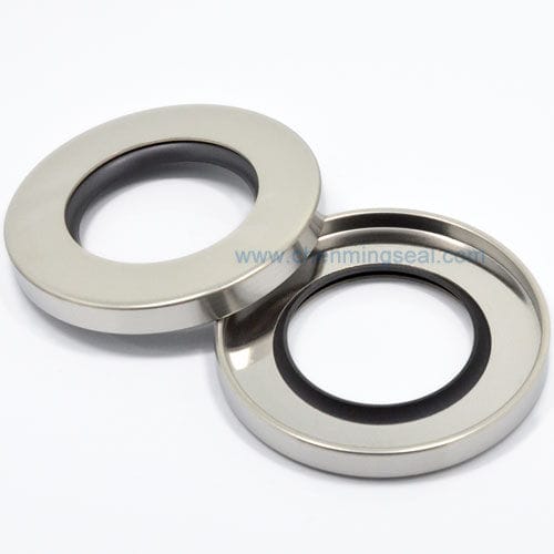Vedação de lábio duplo - CDL series - Ningbo Chenming Seals Manufacturing Co., Ltd. - em aço inoxidável / em PTFE / circular