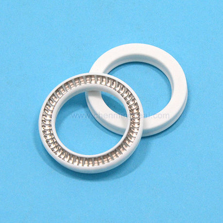 Vedação de mola - URS series - Ningbo Chenming Seals Manufacturing Co., Ltd. - em PTFE / em V / de haste
