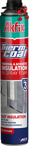 Spray multiusos - Thermcoat - Akkim Yapı Kimyasalları San. ve Tic. A.Ş. - para vidro / de espuma