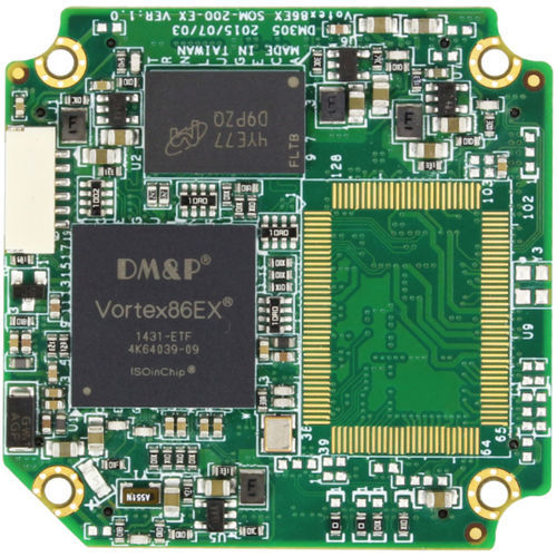 Computador em módulo DM&P Vortex86DX - SOM200EX43EGNE1 - IPC2U GmbH - Mini PCIe / SATA / DDR2