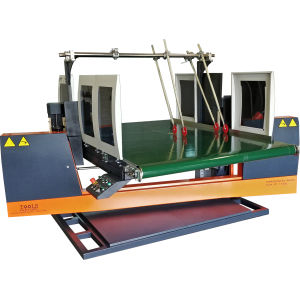 Máquina de corte com serra de fita - Tools Factory - para plásticos / de lâmina / horizontal