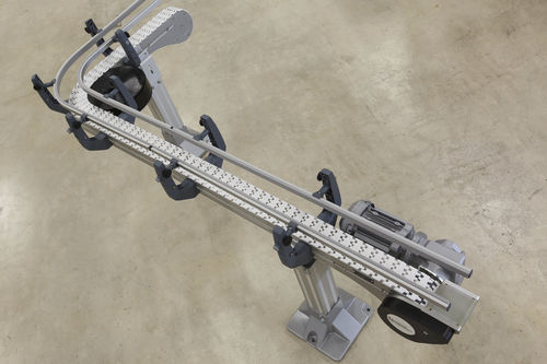 Transportador de corrente - FL - modular automation GmbH - de corrente tipo "table top" / de corrente em lâminas / de corrente articulada